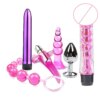 6pcs/set Bullet Anal Plug Silicone Backyard Vibrating Massage Stick Adult Erotic G-spot Orgasm For Men Women Couple Sex Toys