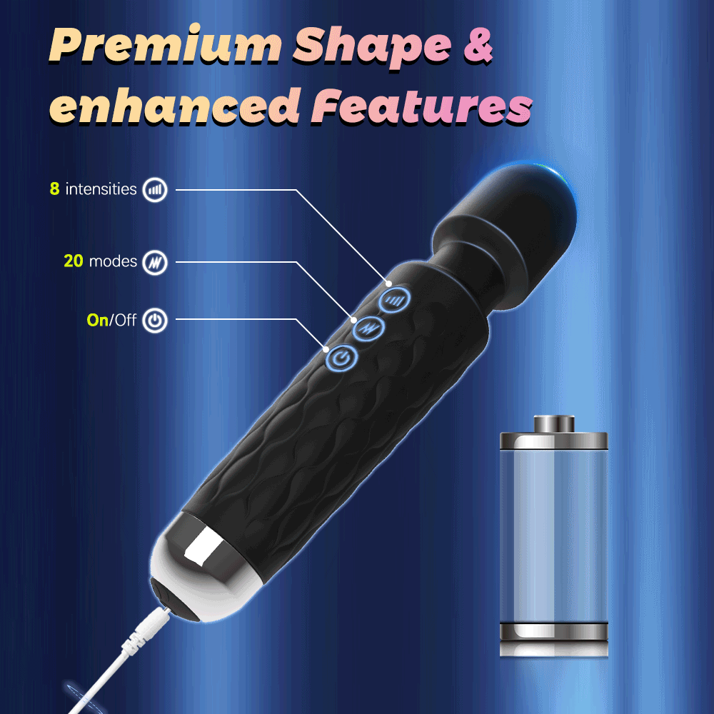 AV Vibrator Wand Sex Toys for Women 20 Powerful Patterns G Spot Clitoris Stimulation Massager Personal Masturbator Erotic Goods AV Vibrator Wand Sex Toys for Women 20 Powerful Patterns G Spot Clitoris Stimulation Massager Personal Masturbator Erotic Goods