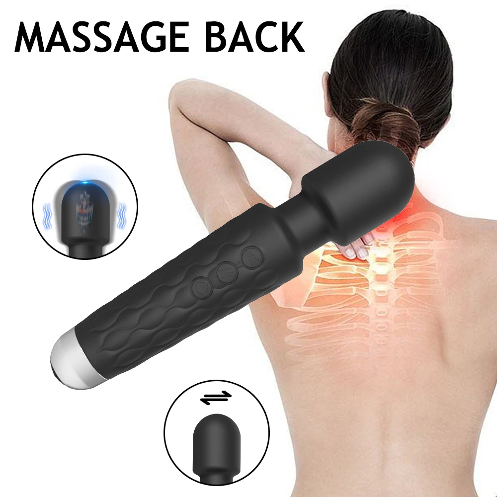 AV Vibrator Wand Sex Toys for Women 20 Powerful Patterns G Spot Clitoris Stimulation Massager Personal Masturbator Erotic Goods AV Vibrator Wand Sex Toys for Women 20 Powerful Patterns G Spot Clitoris Stimulation Massager Personal Masturbator Erotic Goods