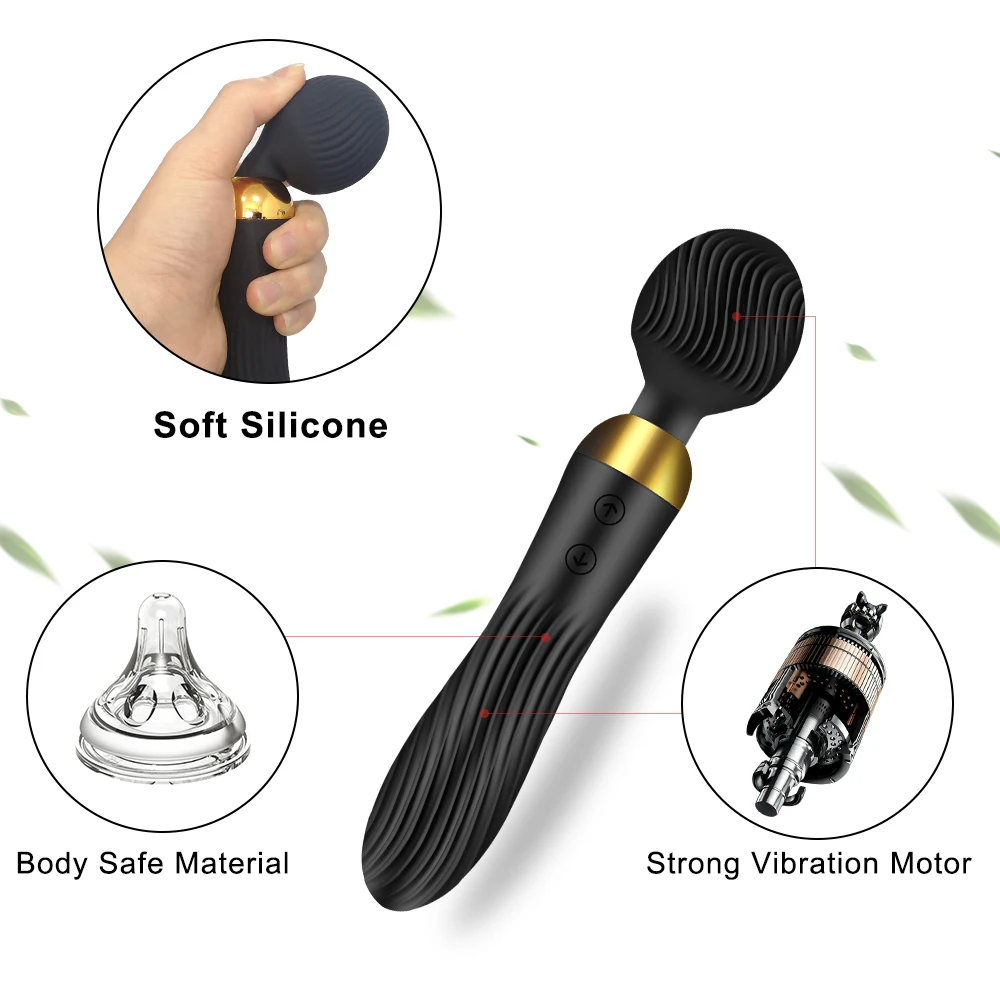 18 Speeds Powerful Dildo Vibrator AV Magic Wand G-Spot Massager Sex Toys for Women Couples Clitoris Stimulate Goods for Adults 18 Speeds Powerful Dildo Vibrator AV Magic Wand G-Spot Massager Sex Toys for Women Couples Clitoris Stimulate Goods for Adults