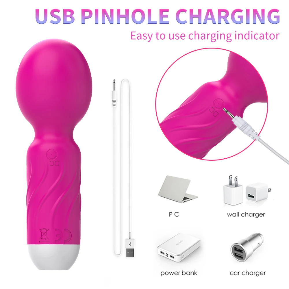 Wireless Vibrator USB Rechargeable Massager Sex Toys for Woman Masturbator Erotic AV Magic Wand Clitoris Stimulator Adult 18 Toy Wireless Vibrator USB Rechargeable Massager Sex Toys for Woman Masturbator Erotic AV Magic Wand Clitoris Stimulator Adult 18 Toy