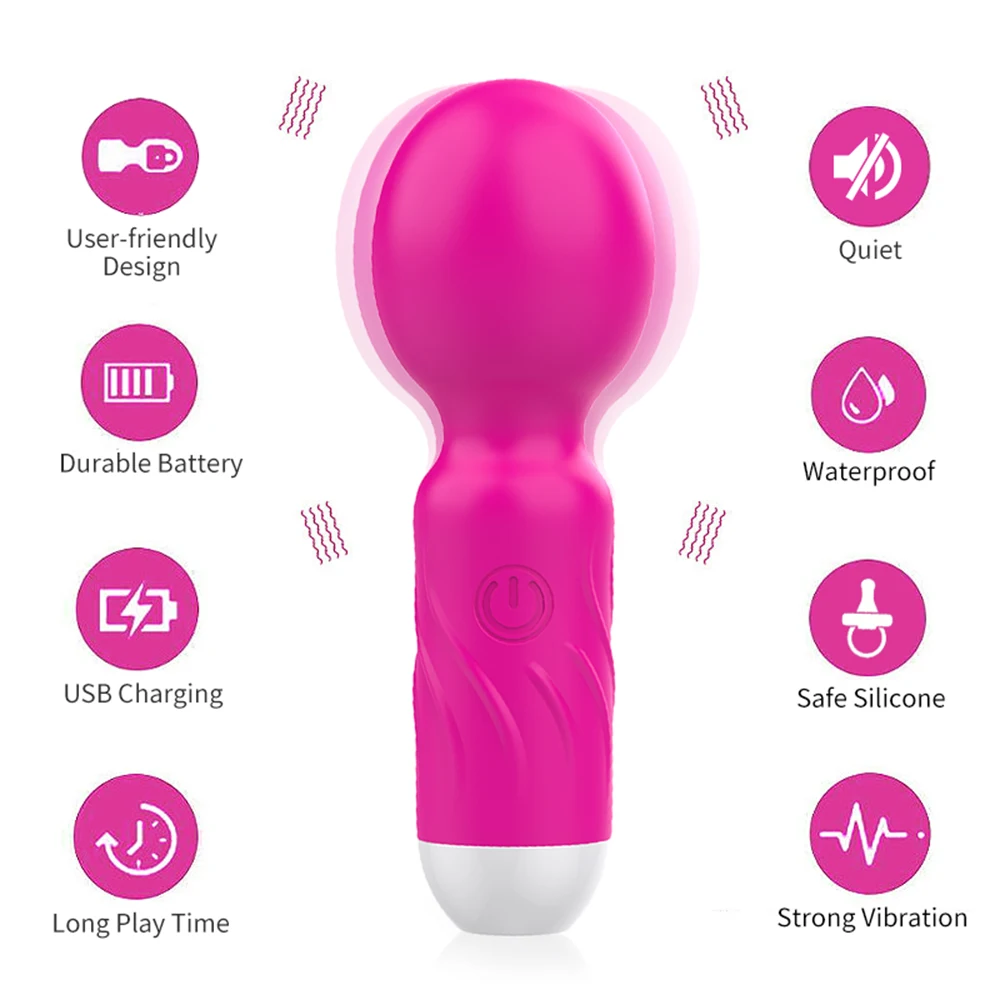 Wireless Vibrator USB Rechargeable Massager Sex Toys for Woman Masturbator Erotic AV Magic Wand Clitoris Stimulator Adult 18 Toy Wireless Vibrator USB Rechargeable Massager Sex Toys for Woman Masturbator Erotic AV Magic Wand Clitoris Stimulator Adult 18 Toy