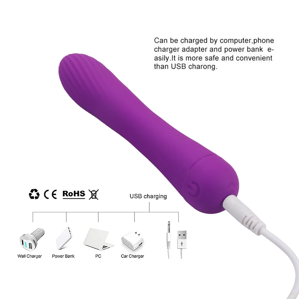 10 Modes G-Spot Vibrators AV Wand Vagina Massagers Clitoris Stimulation Sex Toys Shop For Women Adult Couple Female Masturbators