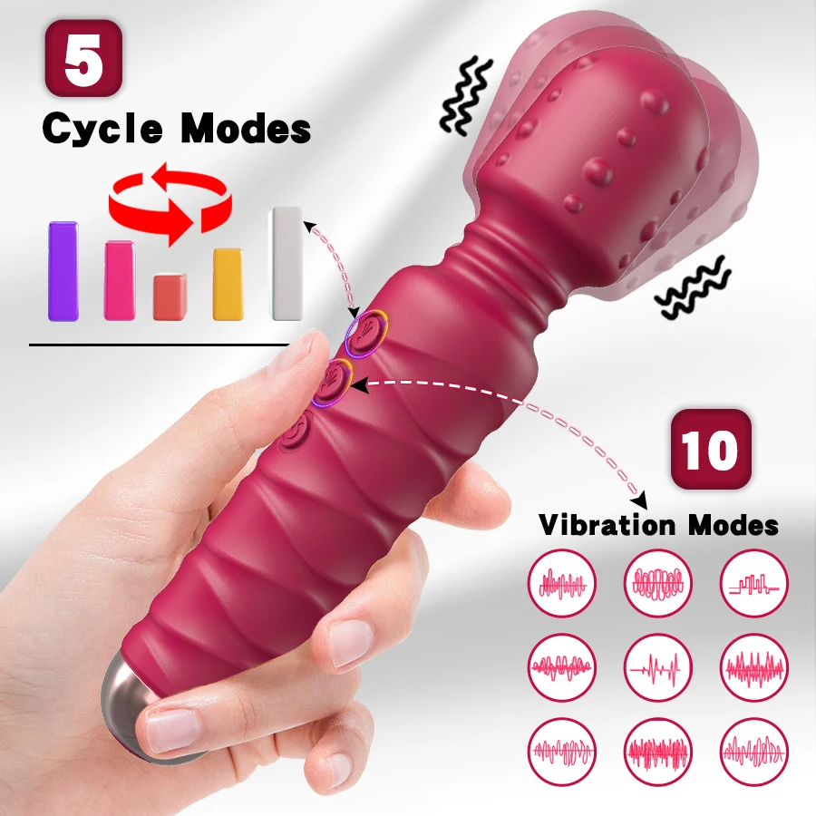 Powerful Thrusting Dildos Vibrator Three motors silicone Telescopic plus vibration large size Wand Massager Sex Toy For Couple