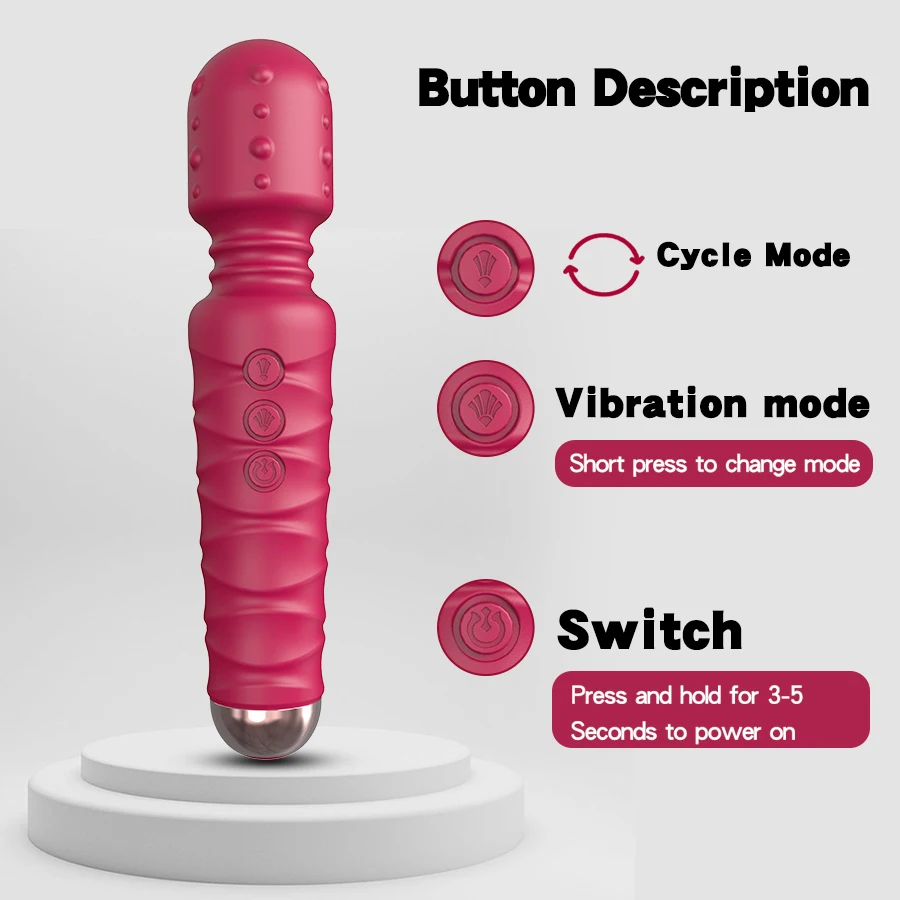 Powerful Thrusting Dildos Vibrator Three motors silicone Telescopic plus vibration large size Wand Massager Sex Toy For Couple
