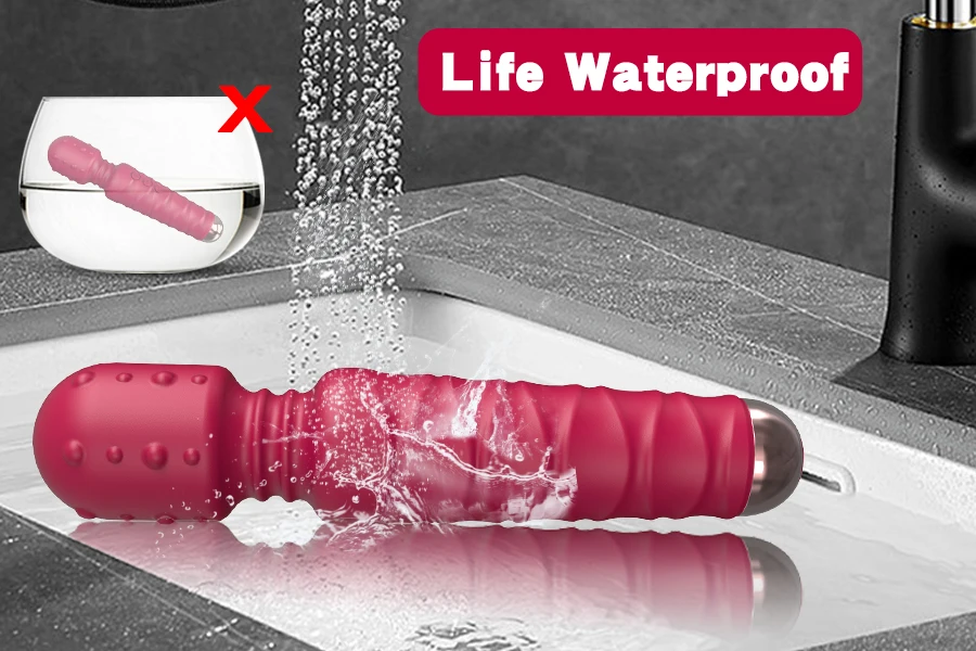 Powerful Thrusting Dildos Vibrator Three motors silicone Telescopic plus vibration large size Wand Massager Sex Toy For Couple