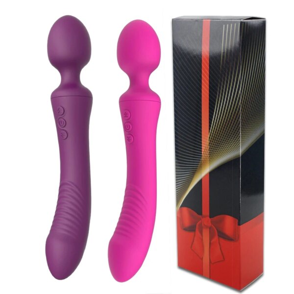 Powerful Dildos Vibrator Dual Motor Wand G-Spot AV Massager Sex Toy For Woman Clitoris Stimulator For Adults Masturbator