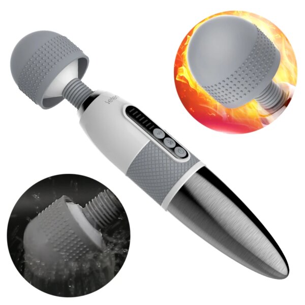 Huge Head Vibrator for Female Masturbation Orgasm, AV Magic Wand Massager Nipple Clitoris Stimulator Sex Toys for Woman