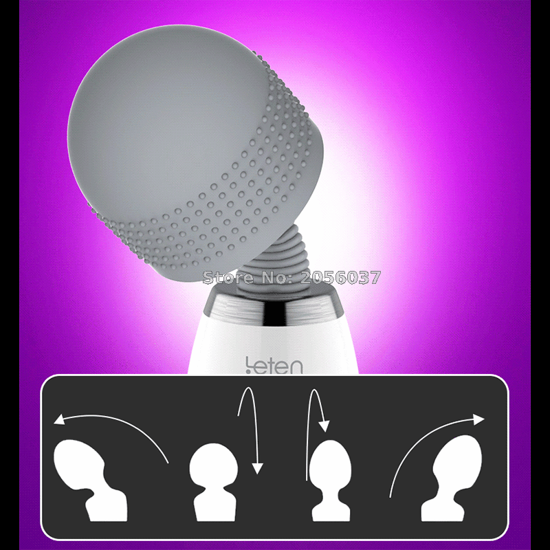 Leten Huge Head Vibrator for Female Masturbation Orgasm, AV Magic Wand Massager Nipple Clitoris Stimulator Sex Toys for Woman