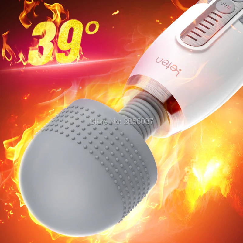 Leten Huge Head Vibrator for Female Masturbation Orgasm, AV Magic Wand Massager Nipple Clitoris Stimulator Sex Toys for Woman