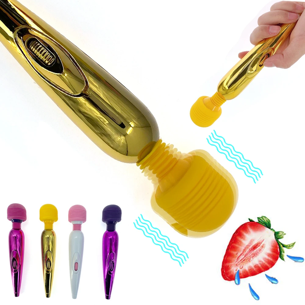 Wireless Dildos AV Vibrator  Wand for Women Clitoris Stimulator Sex Toys for Muscle Adults USB Rechargeable Massager