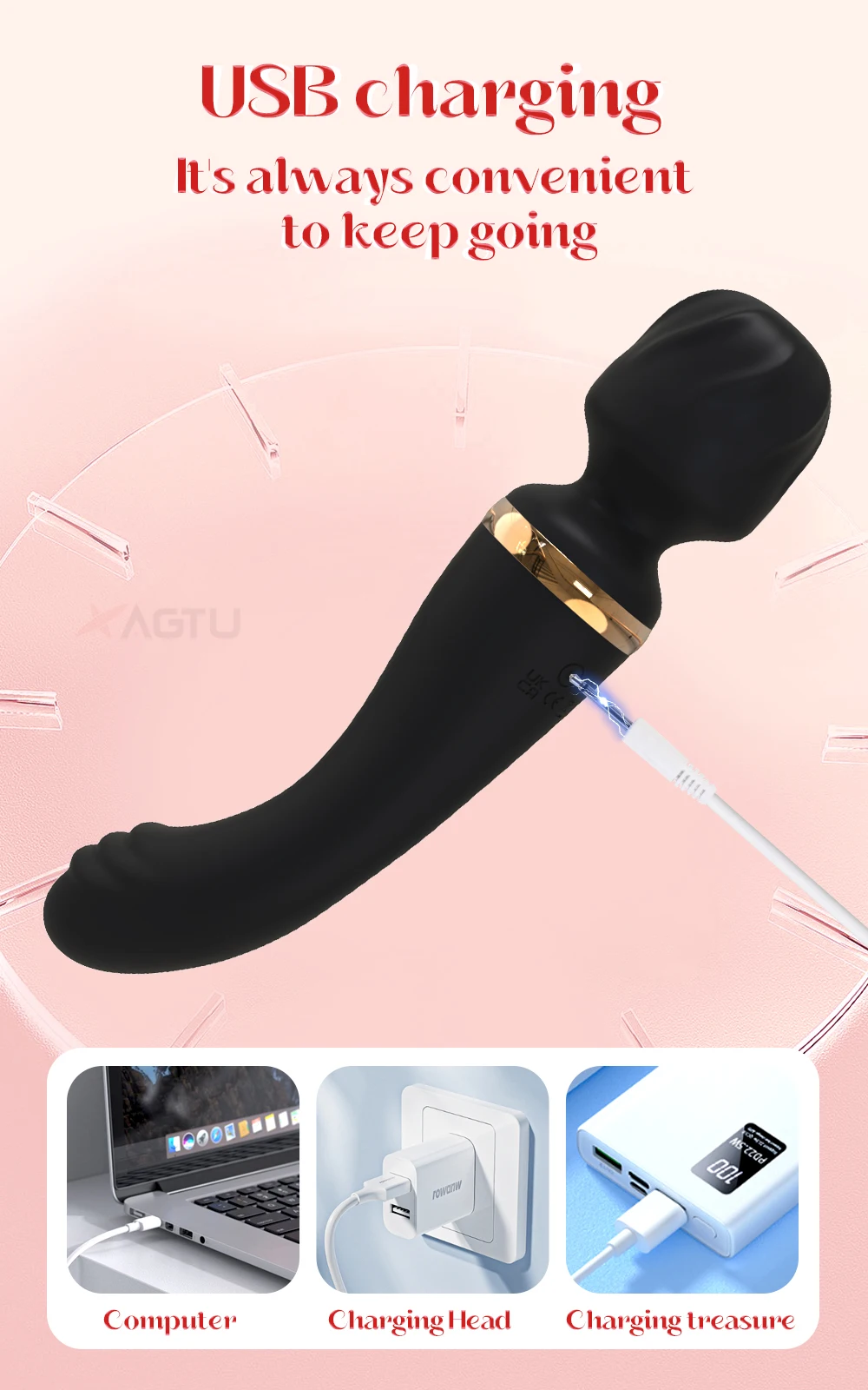 2 motors AV Vibrator Magic Wand for Women G Spot Clit Clitoris Stimulator Masturbator Female Massager Goods Sex Toys for Adults 2 motors AV Vibrator Magic Wand for Women G Spot Clit Clitoris Stimulator Masturbator Female Massager Goods Sex Toys for Adults