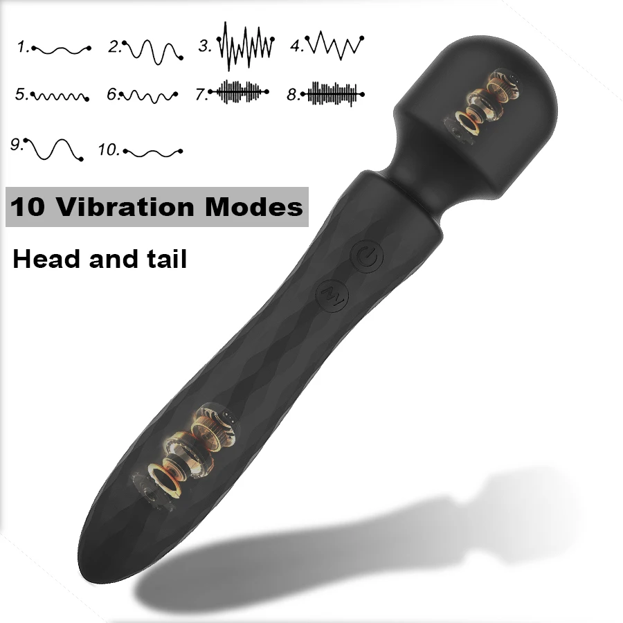 Powerful Dual Motor Vibrator for Woman AV Magic Wand G Spot Massage clitoris Stimulation, 10 Vibration Modes Adult Sex Toys Powerful Dual Motor Vibrator for Woman AV Magic Wand G Spot Massage clitoris Stimulation, 10 Vibration Modes Adult Sex Toys