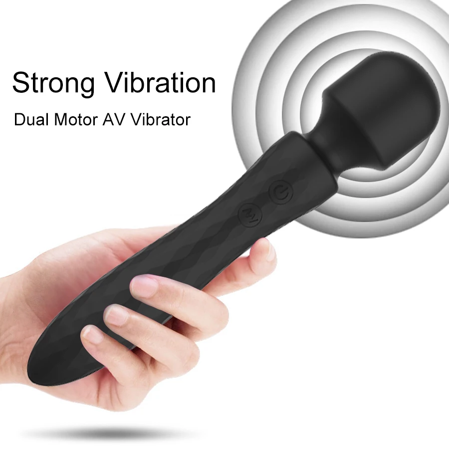 Powerful Dual Motor Vibrator for Woman AV Magic Wand G Spot Massage clitoris Stimulation, 10 Vibration Modes Adult Sex Toys Powerful Dual Motor Vibrator for Woman AV Magic Wand G Spot Massage clitoris Stimulation, 10 Vibration Modes Adult Sex Toys