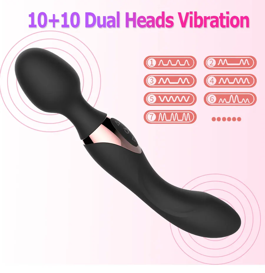 USB Charg10 Speeds Powerful Vibrators for Women Magic Dual Motors Wand Body Massager Female Sex Toys for Women G-Spot Adult Toys USB Charg10 Speeds Powerful Vibrators for Women Magic Dual Motors Wand Body Massager Female Sex Toys for Women G-Spot Adult Toys