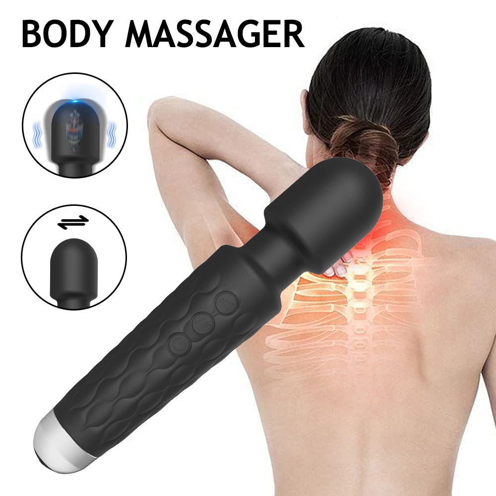 AV Vibrator Wand Sex Toys for Women 20 Powerful Patterns G Spot Clitoris Stimulation Massager Personal Masturbator Erotic Goods