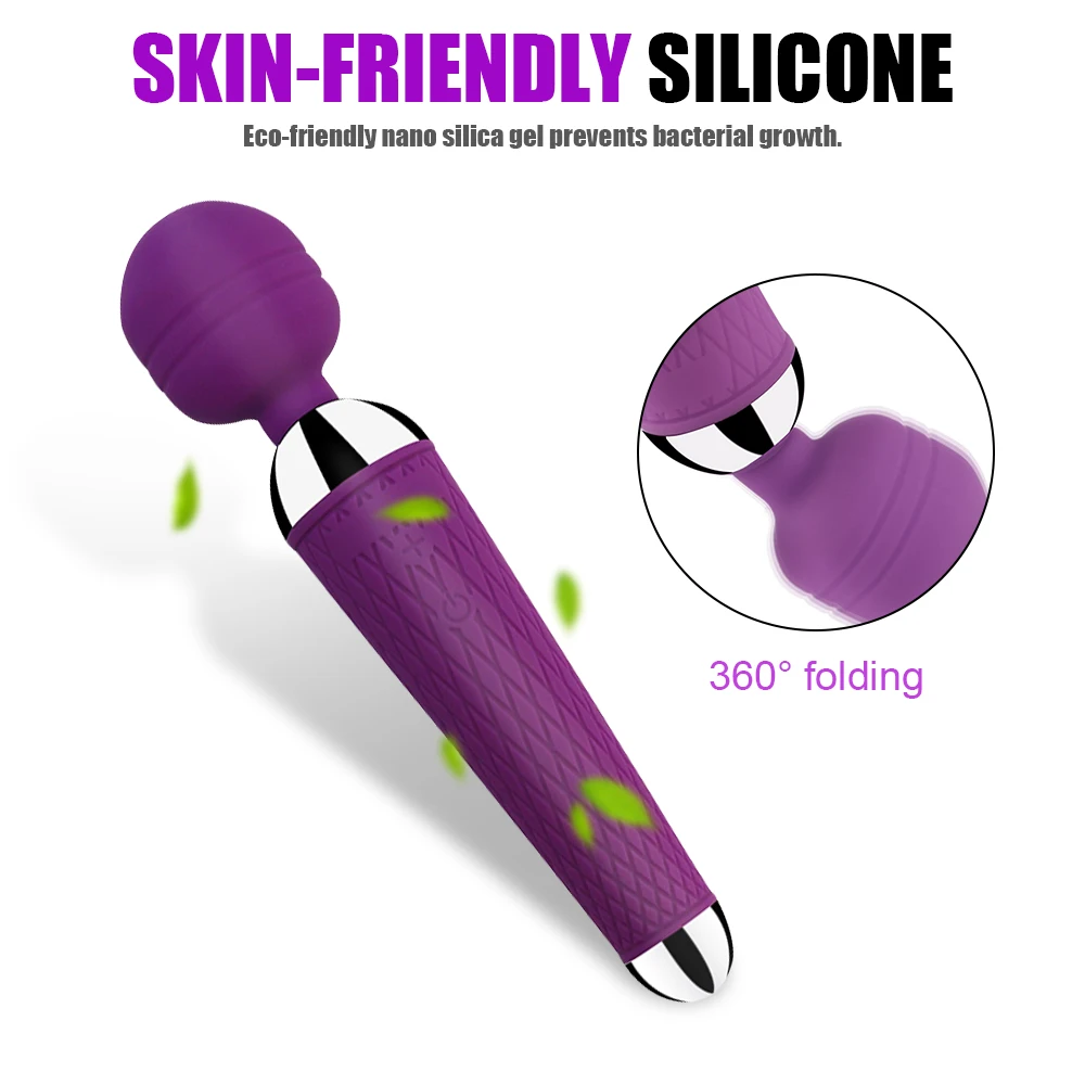 AV Vibrator Wand Sex Toys for Women 20 Powerful Patterns G Spot Clitoris Stimulation Massager Personal Masturbator Erotic Goods
