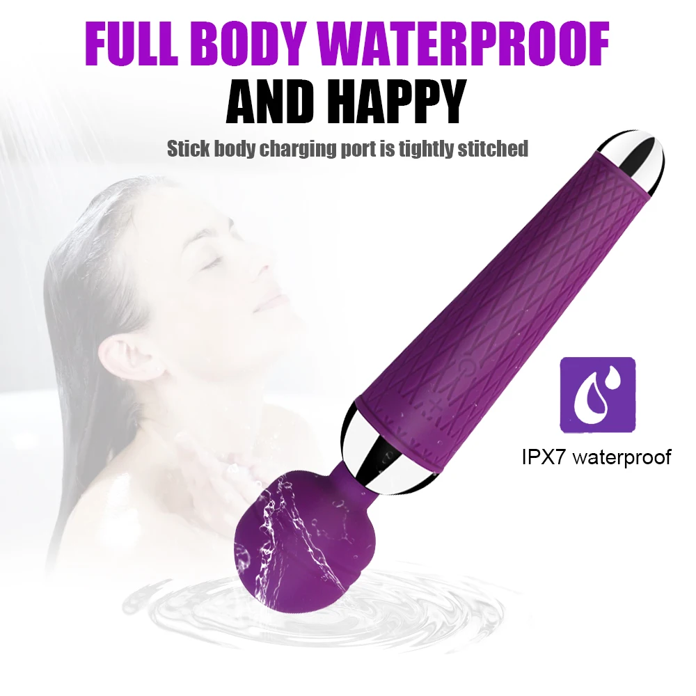 AV Vibrator Wand Sex Toys for Women 20 Powerful Patterns G Spot Clitoris Stimulation Massager Personal Masturbator Erotic Goods
