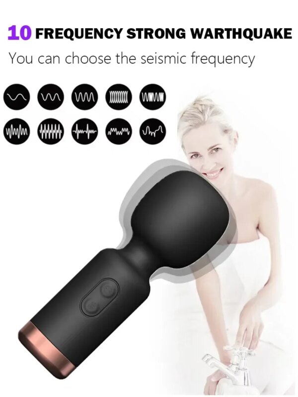 Mini Vibrator with Female Clitoris Stimulator Sex Toys for Womans AV Magic Wand for Adult 18 Masturbator Siliconen Dildo Erotic