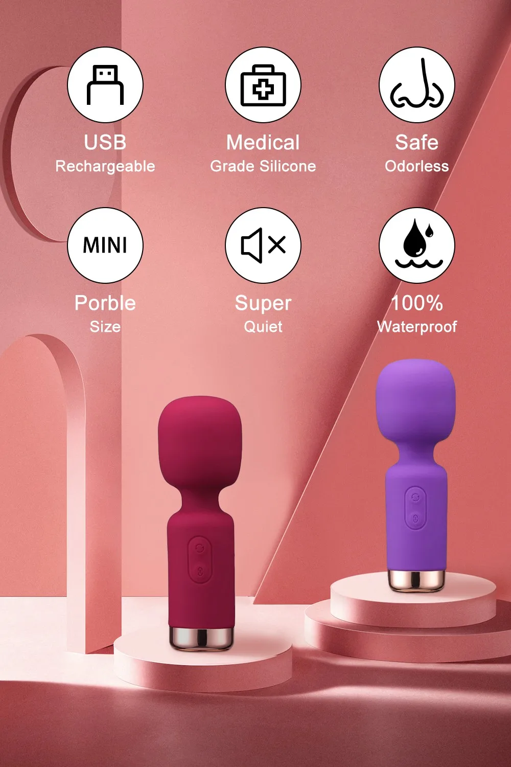 Mini Vibrator with Female Clitoris Stimulator Sex Toys for Womans AV Magic Wand for Adult 18 Masturbator Siliconen Dildo Erotic Mini Vibrator with Female Clitoris Stimulator Sex Toys for Womans AV Magic Wand for Adult 18 Masturbator Siliconen Dildo Erotic