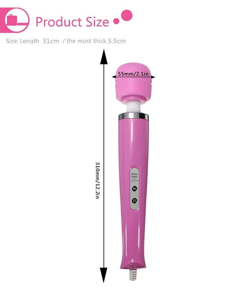 Black Wolf 10 Speed AV Vibrator Powerfull Magic Wand G-spot Stimulation Massager Clit Vibrators Sex Toys for Women Masturbation Black Wolf 10 Speed AV Vibrator Powerfull Magic Wand G-spot Stimulation Massager Clit Vibrators Sex Toys for Women Masturbation