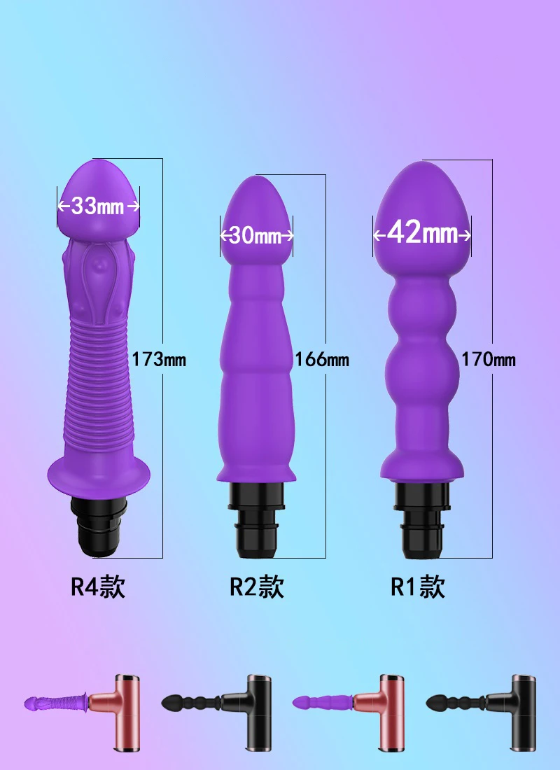 Massage Gun Heads vibration dildo penis sex adult toys silicone head VIBRAT for Fascia gun percussion Vibrators for Female Man