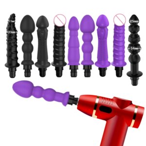 Massage Gun Heads vibration dildo penis sex adult toys silicone head VIBRAT for Fascia gun percussion Vibrators for Female Man