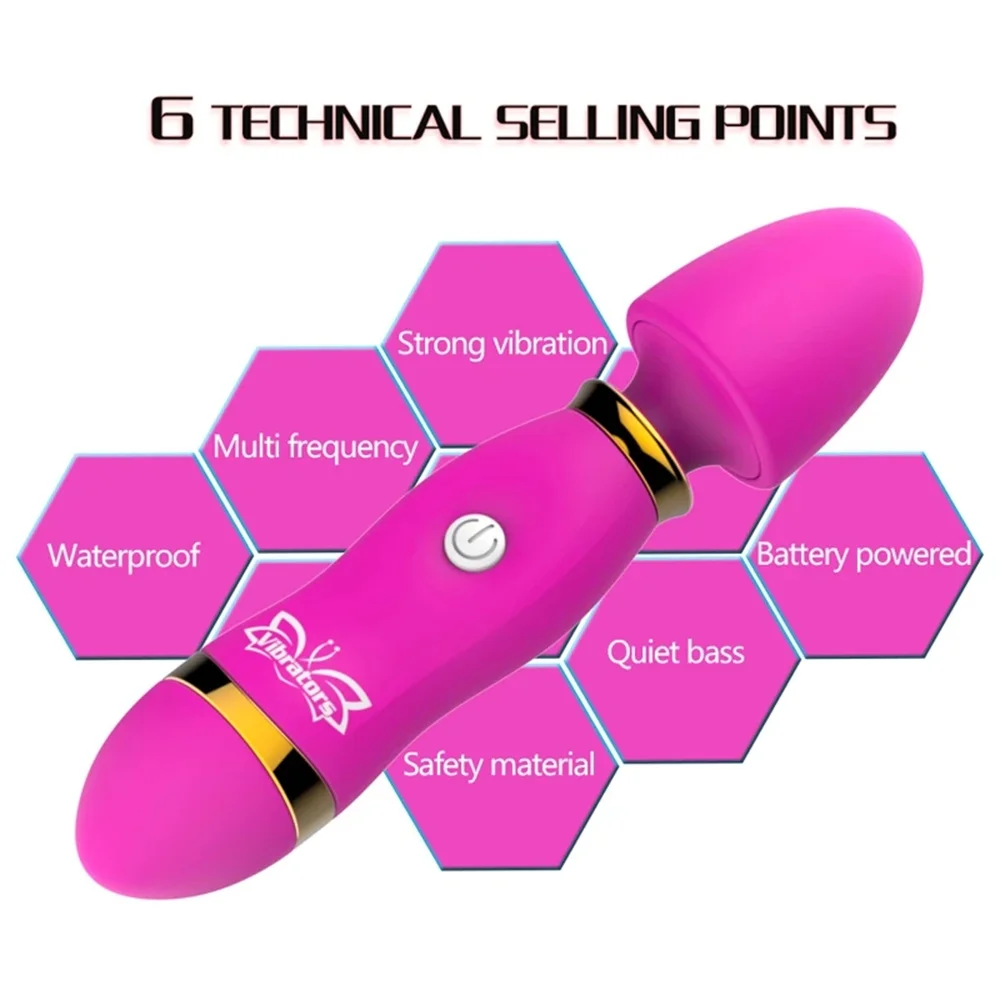 Powerful Mini Vibrator Sex Toys For Women Vagina Anal Plug Magic Wand Soft Erotic Massage G-Spot Orgasm Stimulator Adult Product