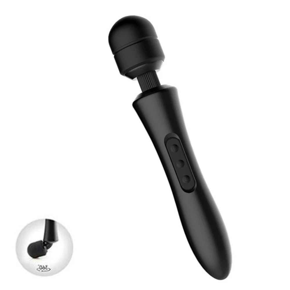 20 Modes Frequency 8 Speeds Body Vibrator Powerful magic wand AV massage sex products USB rechargeable Sex Toys for women ST090