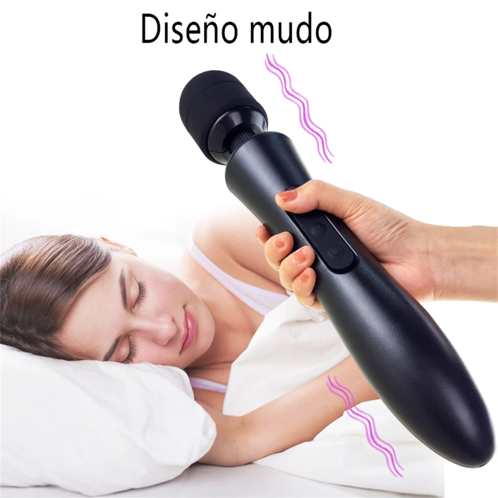 20 Modes Frequency 8 Speeds Body Vibrator Powerful magic wand AV massage sex products USB rechargeable Sex Toys for women ST090