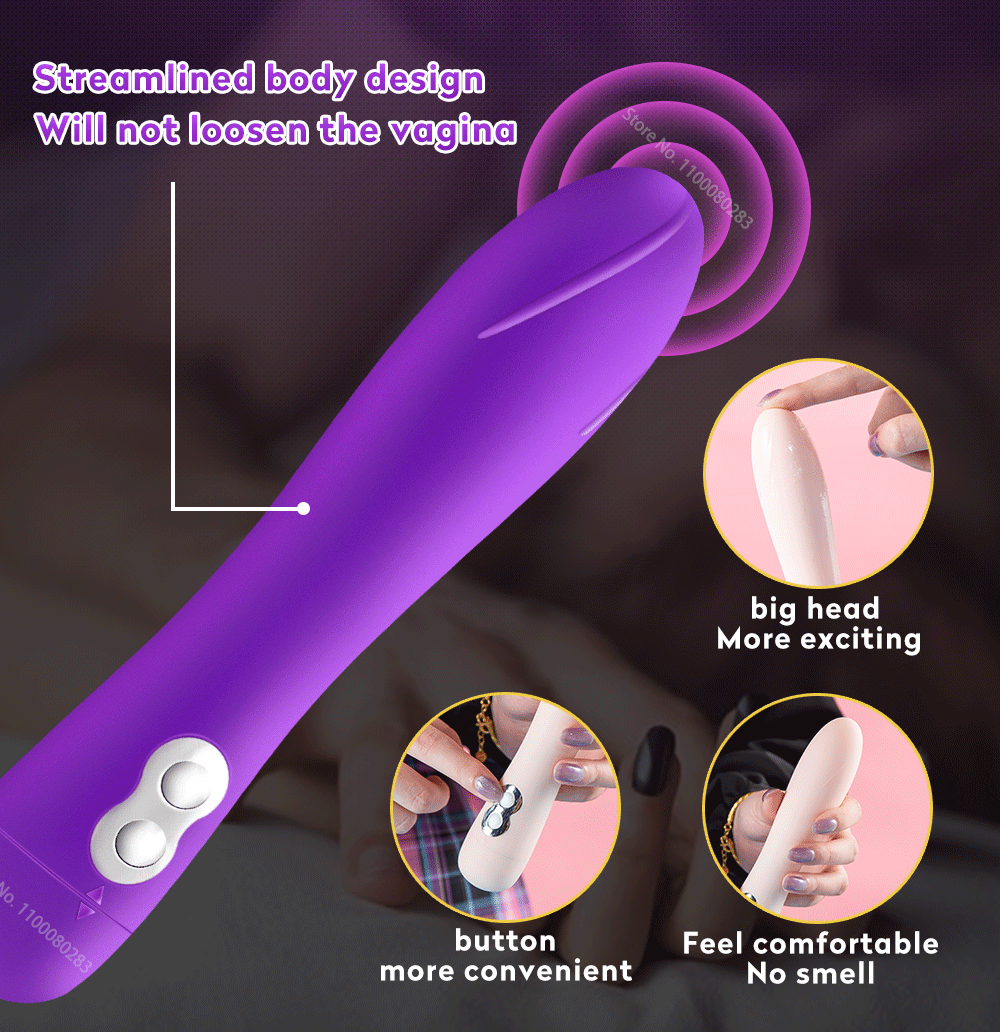 Powerful Vibrator for Women G Spot Clitoris Stimulator Adult Sex Machine Anal Toys Erotic Massage Tool Female Masturbator Wand
