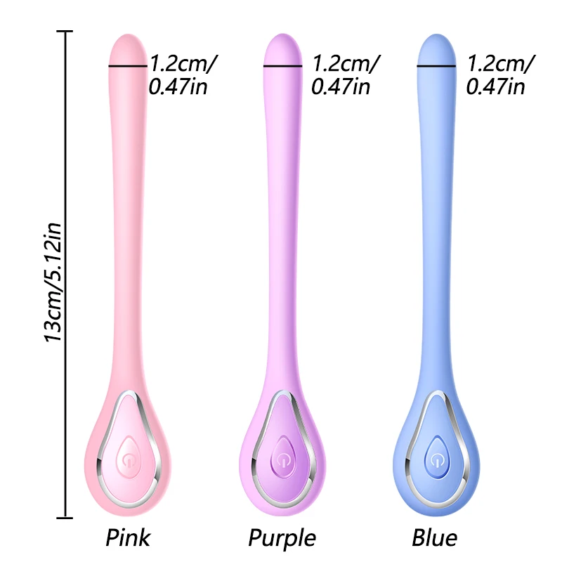 10 Speed Mini Slim Vibrator Wand Clitoris Massage Vagina Stimulation Urethral Stick G-Spot Female Masturbator Erotic Sex Toys