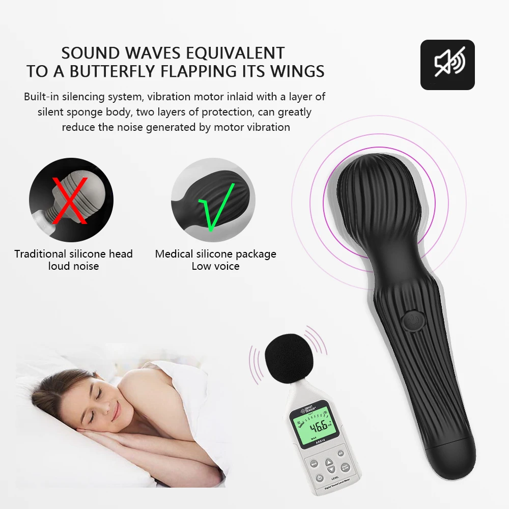 Dildos Vibrator Sex Toys for Women Magic Wand G Spot Pussy Vagina Clitoris Stimulator for Adults 18 USB Rechargeable Waterproof