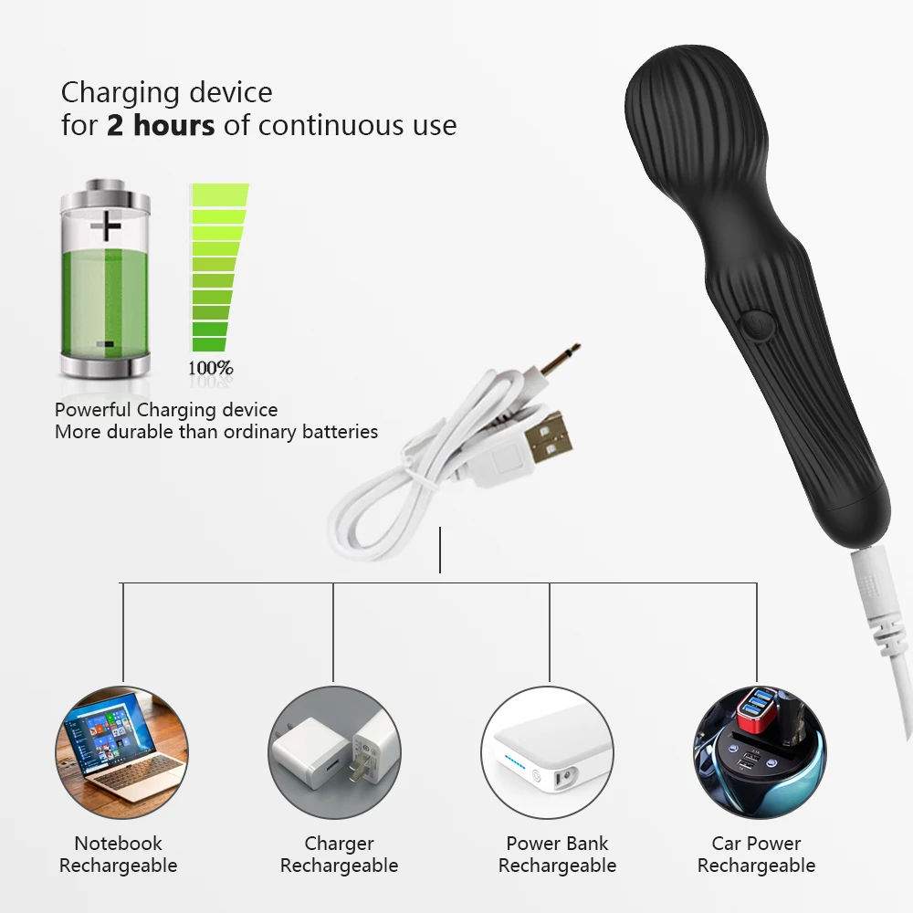 Dildos Vibrator Sex Toys for Women Magic Wand G Spot Pussy Vagina Clitoris Stimulator for Adults 18 USB Rechargeable Waterproof