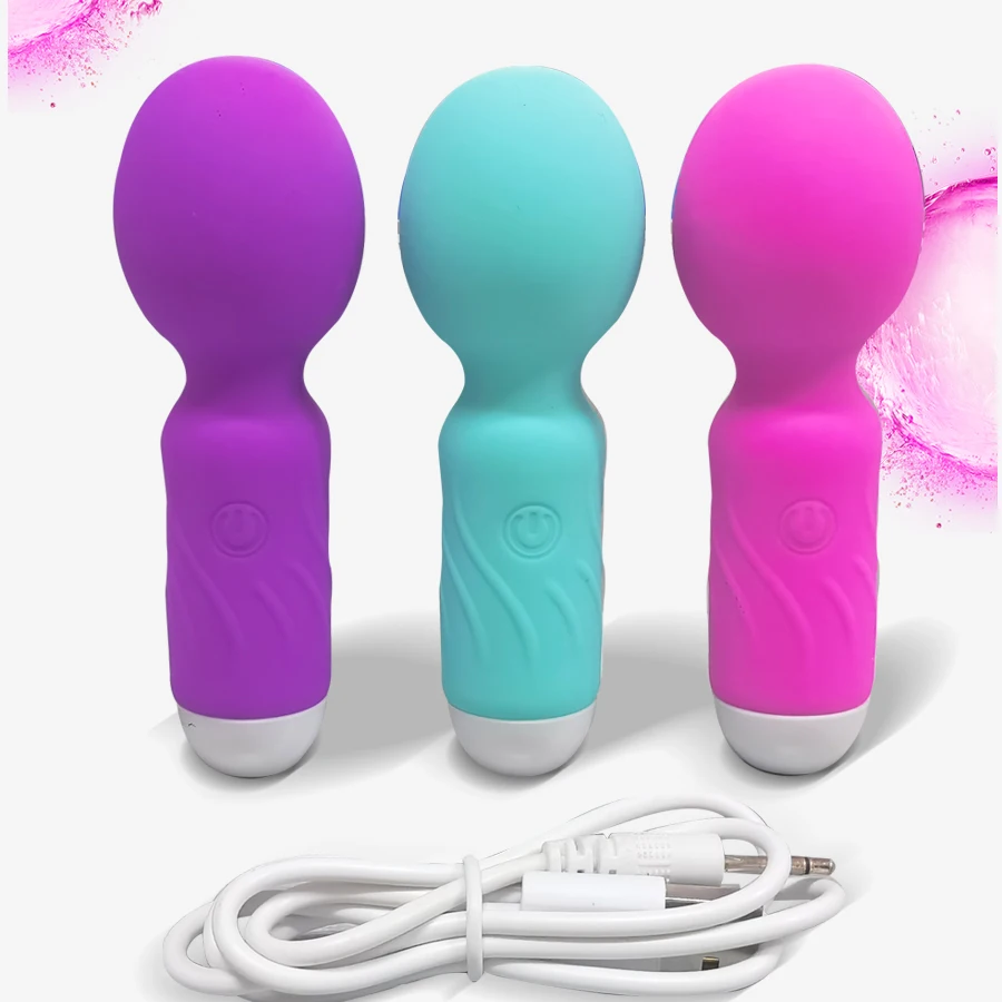 Cute Mini AV Vibrator G-spot Wands Magic Wand Massage Vibration Portable Clitoris Stimulator Vibrators Sex Toys For Women Adult
