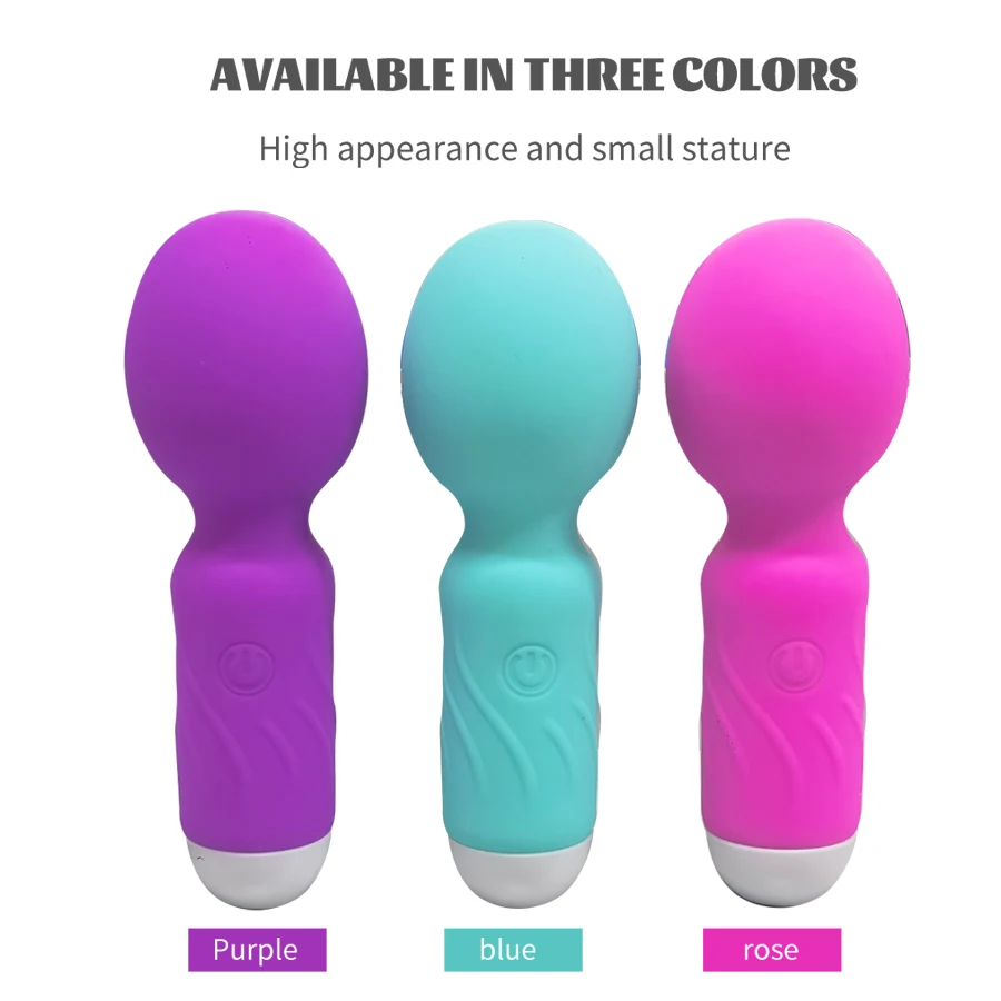 Cute Mini AV Vibrator G-spot Wands Magic Wand Massage Vibration Portable Clitoris Stimulator Vibrators Sex Toys For Women Adult