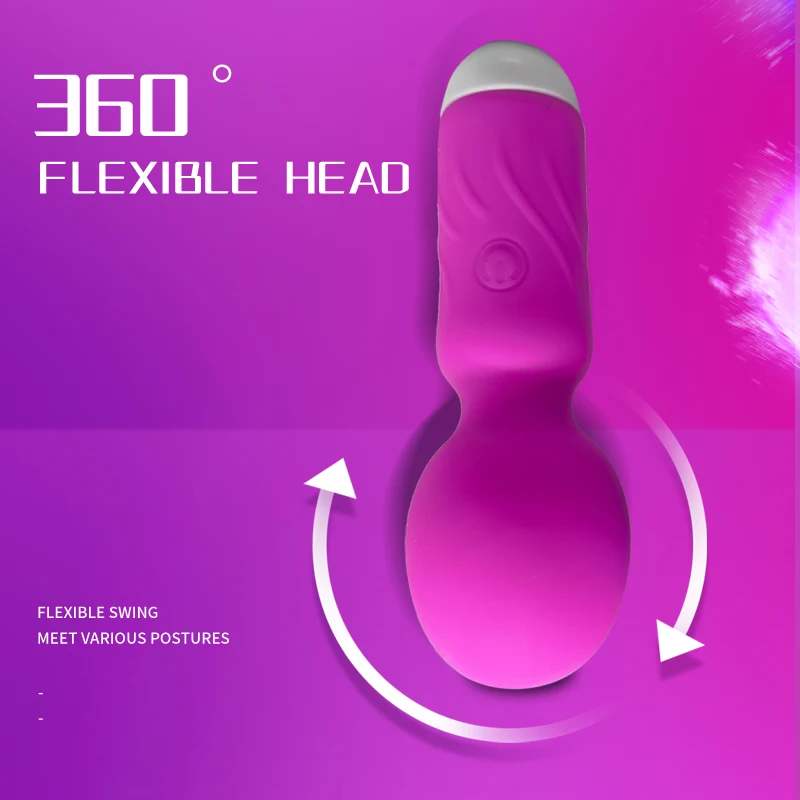 Cute Mini AV Vibrator G-spot Wands Magic Wand Massage Vibration Portable Clitoris Stimulator Vibrators Sex Toys For Women Adult