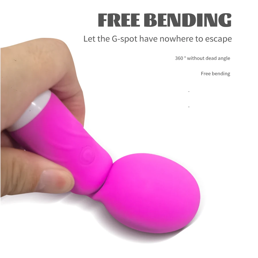 Cute Mini AV Vibrator G-spot Wands Magic Wand Massage Vibration Portable Clitoris Stimulator Vibrators Sex Toys For Women Adult