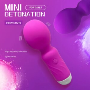 Cute Mini AV Vibrator G-spot Wands Magic Wand Massage Vibration Portable Clitoris Stimulator Vibrators Sex Toys For Women Adult