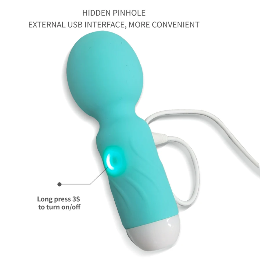 Cute Mini AV Vibrator G-spot Wands Magic Wand Massage Vibration Portable Clitoris Stimulator Vibrators Sex Toys For Women Adult