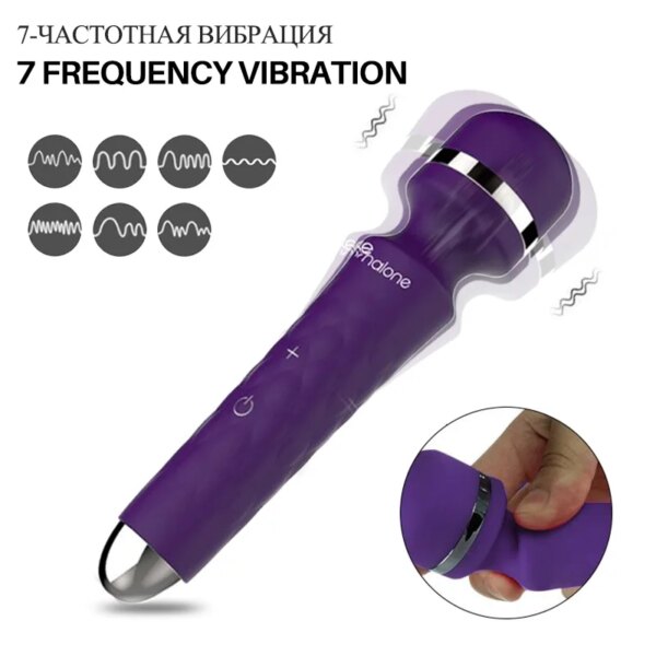 Nalone Powerful Clitoris Vibrator USB Recharge Magic Wand AV Vibrator Massager Sexual Product Erotic Sex Toys for Women Adult 18