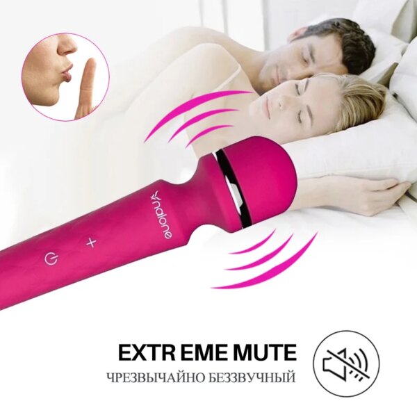 Nalone Powerful Clitoris Vibrator USB Recharge Magic Wand AV Vibrator Massager Sexual Product Erotic Sex Toys for Women Adult 18