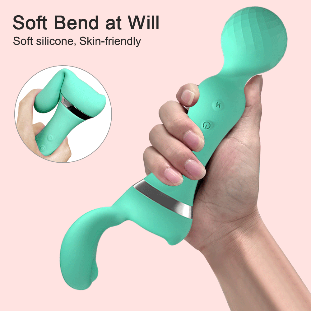 AV Magic Wand Vibrator Adult Toys for Women G-Spot Clitoral Nipple Clitoral Massage Stimulator 2 in 1 AV Vibrator Dildo Sex Shop