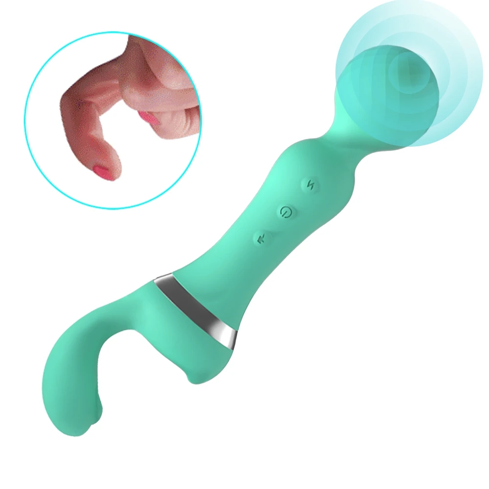 AV Magic Wand Vibrator Adult Toys for Women G-Spot Clitoral Nipple Clitoral Massage Stimulator 2 in 1 AV Vibrator Dildo Sex Shop
