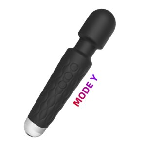 20 Modes Strong Vibration Mini Vibrator Usb Charging Handheld Wand Massager Clitoris G-Spot Vibrator Women Sex Toys