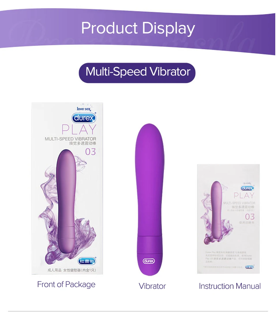 Durex Vibrators G-Spot Dildo Clitoris Stimulate for Adults Mini Anus Sex Massage Toys Vagina Silicone Vibrador for Sex for Women