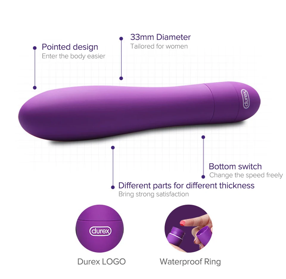 Durex Vibrators G-Spot Dildo Clitoris Stimulate for Adults Mini Anus Sex Massage Toys Vagina Silicone Vibrador for Sex for Women