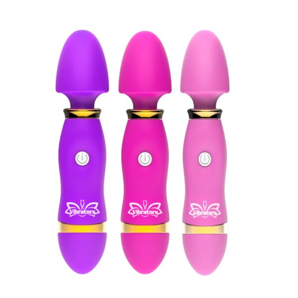 12 Modes Vibration Mini Vibrator Magic Stick Massager Clitoris G-Spot Vibrators Sex Toy For Women Adults 18 Female Masturbator