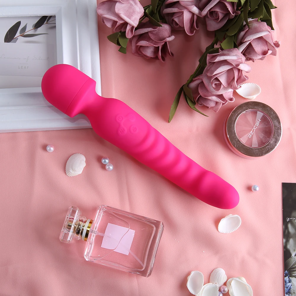 Powerful AV Vibrator Dildos Magic Wand for Women Clitoris Stimulator G Spot Vagina Massager Heating Adult Sex Toys for Female Powerful AV Vibrator Dildos Magic Wand for Women Clitoris Stimulator G Spot Vagina Massager Heating Adult Sex Toys for Female