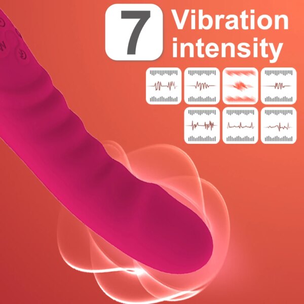 Powerful AV Vibrator Dildos Magic Wand for Women Clitoris Stimulator G Spot Vagina Massager Heating Adult Sex Toys for Female